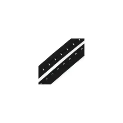 Agrafes sur bande - base coton noir