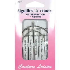 Aiguilles à coudre gros travaux assorties X7 - Couture loisirs