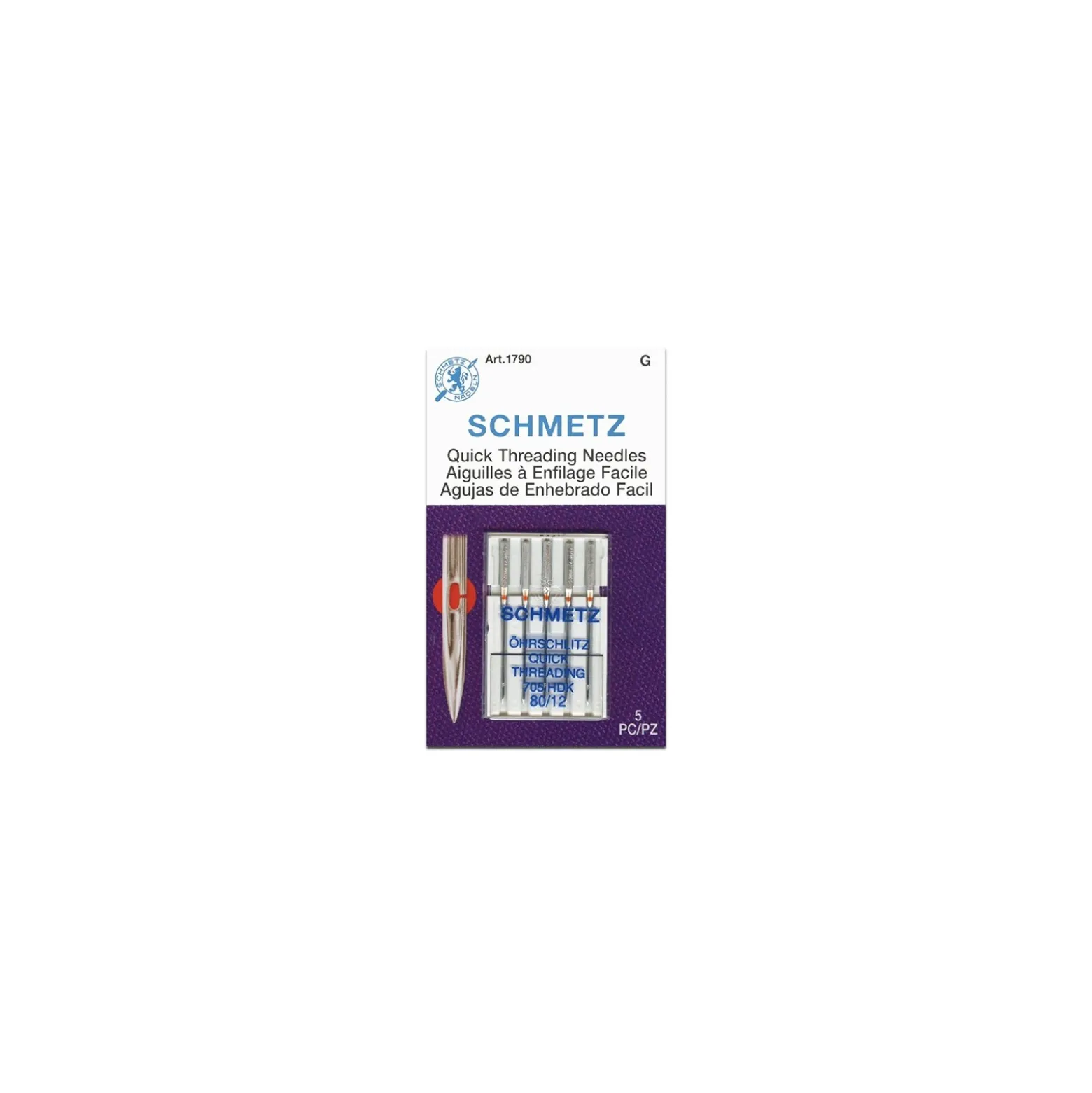 Aiguilles machine à coudre Schmetz - chas ouvert