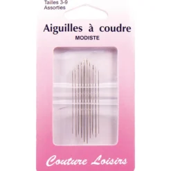 Aiguilles modiste assorties n°3 à 9 X10 - Couture loisirs