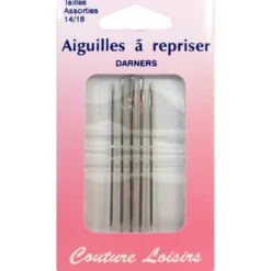 Aiguilles à repriser assorties n°14 à 18 X5 - Couture loisirs