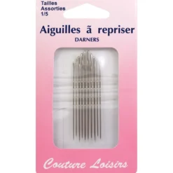 Aiguilles à repriser assorties n°1 à 5 X9 - Couture loisirs