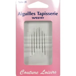 Aiguilles à tapisser n°26 X6 - Couture loisirs
