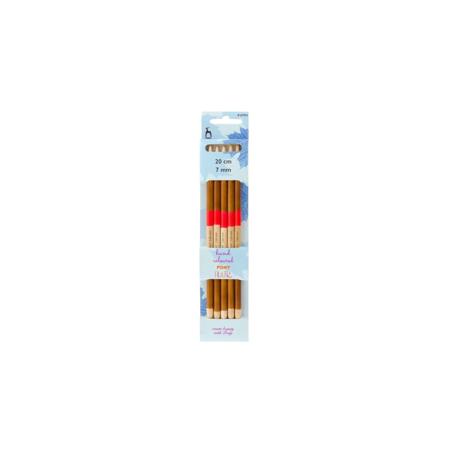 Aiguilles Tricot Double Pointe en Bois 20 cm - Pony Flair