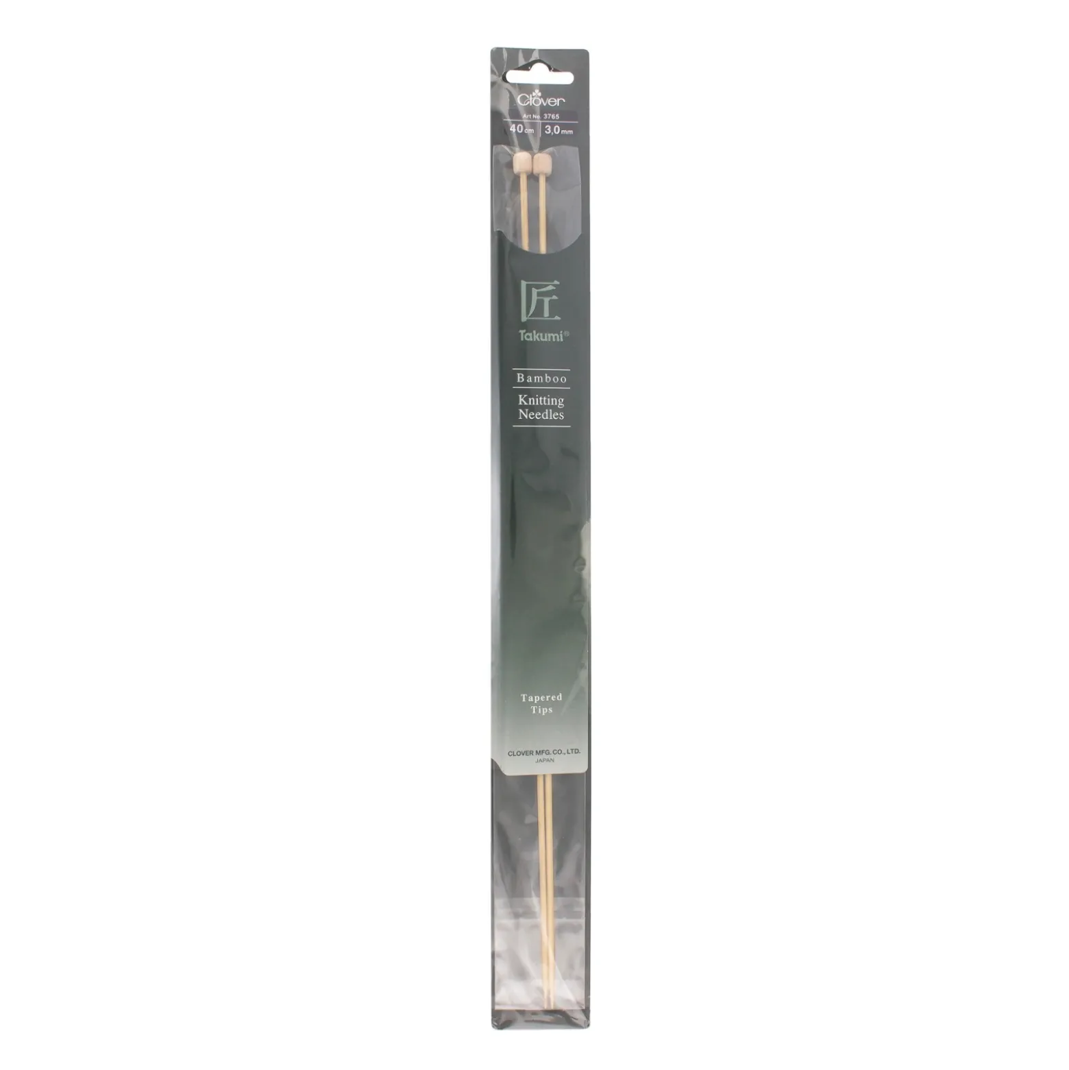 Aiguilles à tricoter en bambou 40 cm/ 3 mm