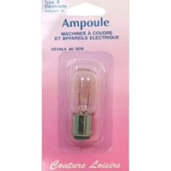 Ampoule 15w / 240 v baionnette moyenne - Couture loisirs