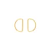 Anneau en D non soudé 40 mm Anillo - doré (lot de 2)