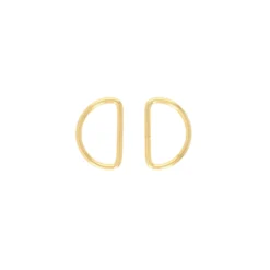 Anneau en D non soudé 20 mm Anillo - doré (lot de 2)