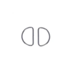 Anneau en D non soudé 32 mm Anillo - nickel noir (lot de 2)