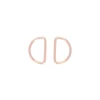 Anneau en D non soudé 20 mm Anillo - rose gold (lot de 2)