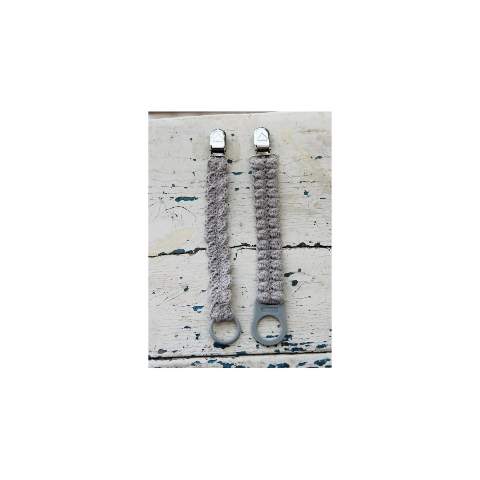 Anneaux attache tétine silicone - vert