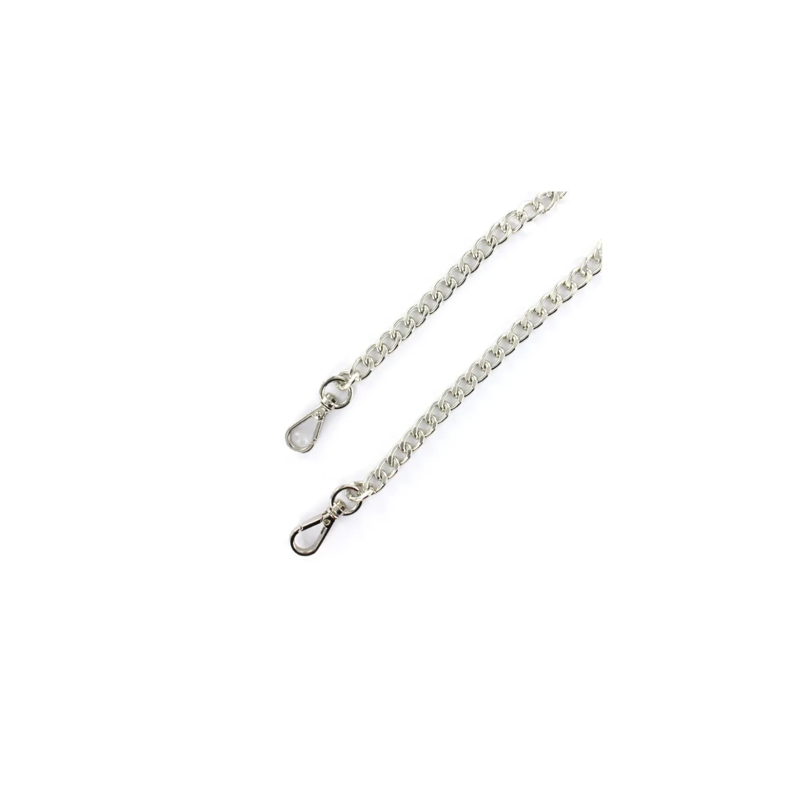 Anse de sac chaîne maille S 120 cm - nickel x 1