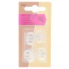 Arrêts cordons double Ovli - transparent (lot de 4)