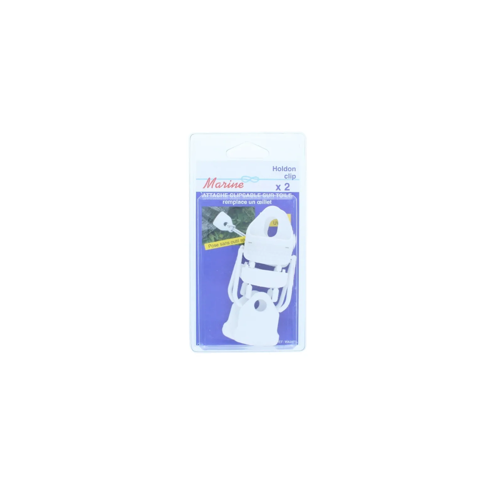 Attache à Clipser (Pack de 2) - Blanc
