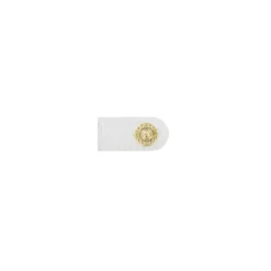 Attache cuir Sunshine blanc avec pression