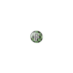 Badge alphabet fantaisie F