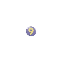Badge chiffre 9