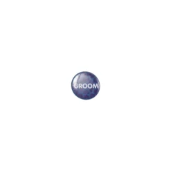 Badge rond "groom"