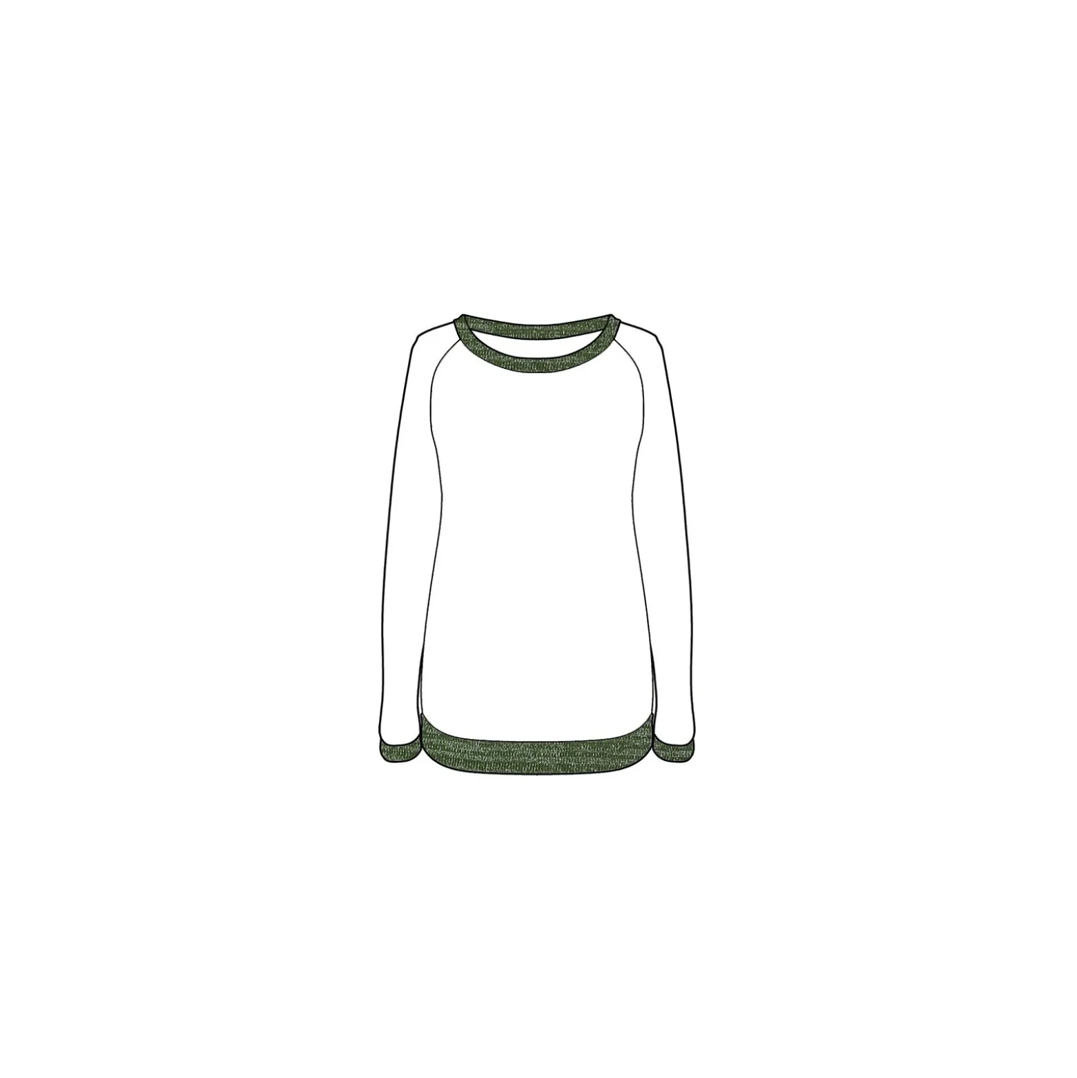 Bande fil lurex bord-côte kaki - lurex argent (1m)