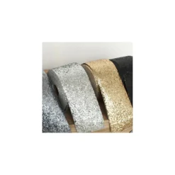 Bande glitter largeur 10 cm - ébène brillant x 50cm