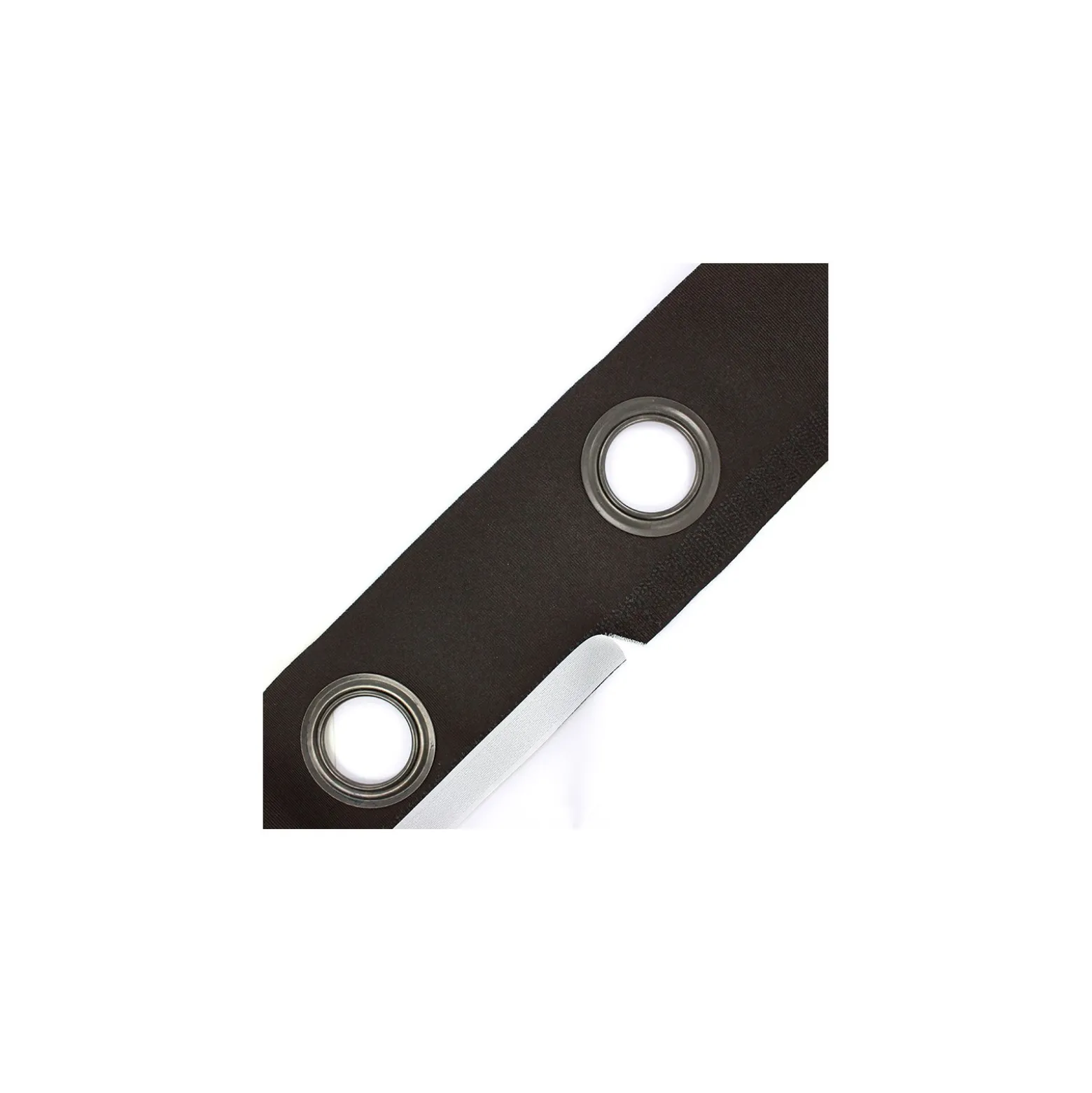 Bande à oeillets auto-agrippante Rivetstrip® - marron x 18cm