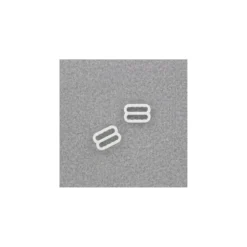 Barrette de réglage de soutien gorge plastique (la paire) - blanc