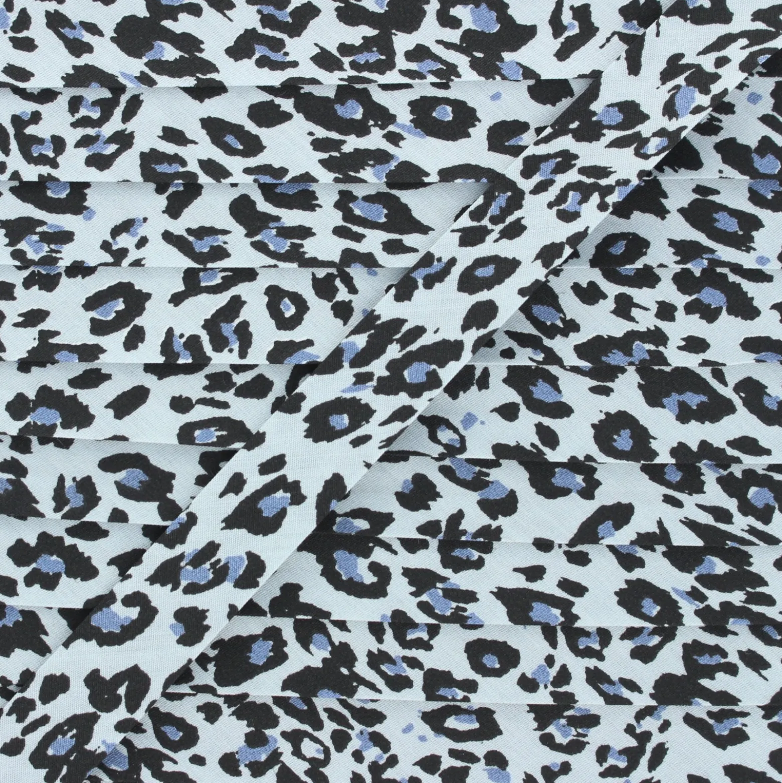 Biais animal léopard bleu x 1 m
