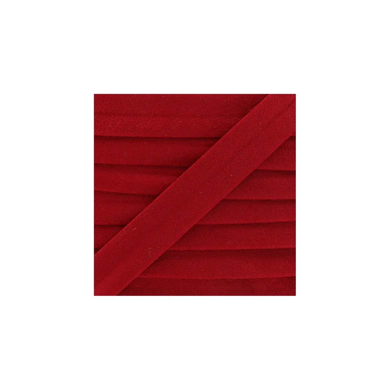 Biais aspect daim - rouge