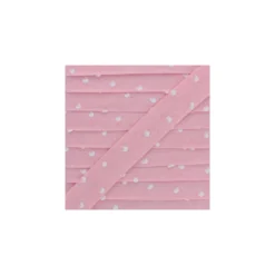 Biais Chambray Plumetis 20 mm - Rose