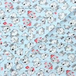 Biais coton bio Captain cat 18mm - bleu