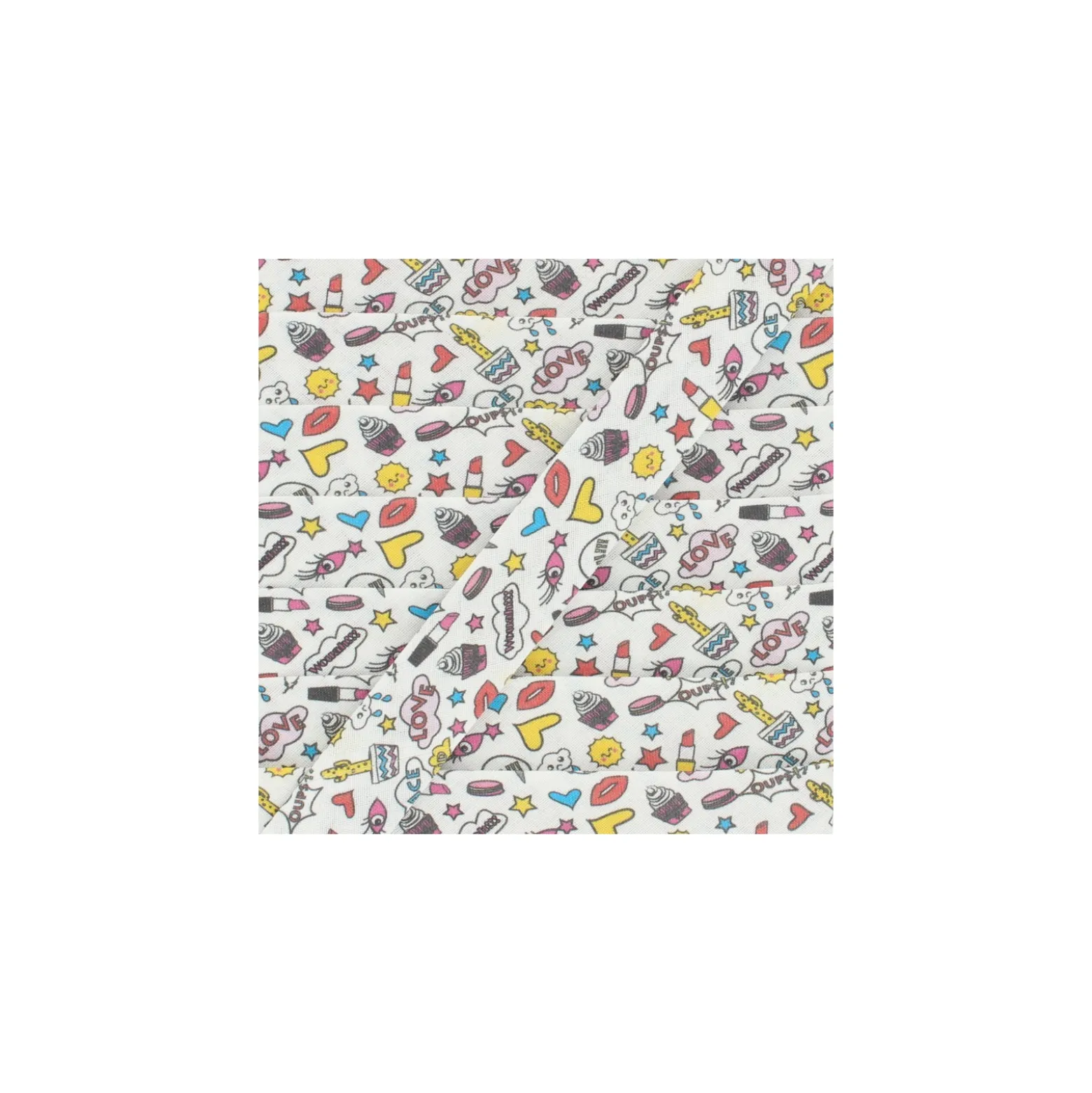 Biais Coton Girly 20 mm - Blanc