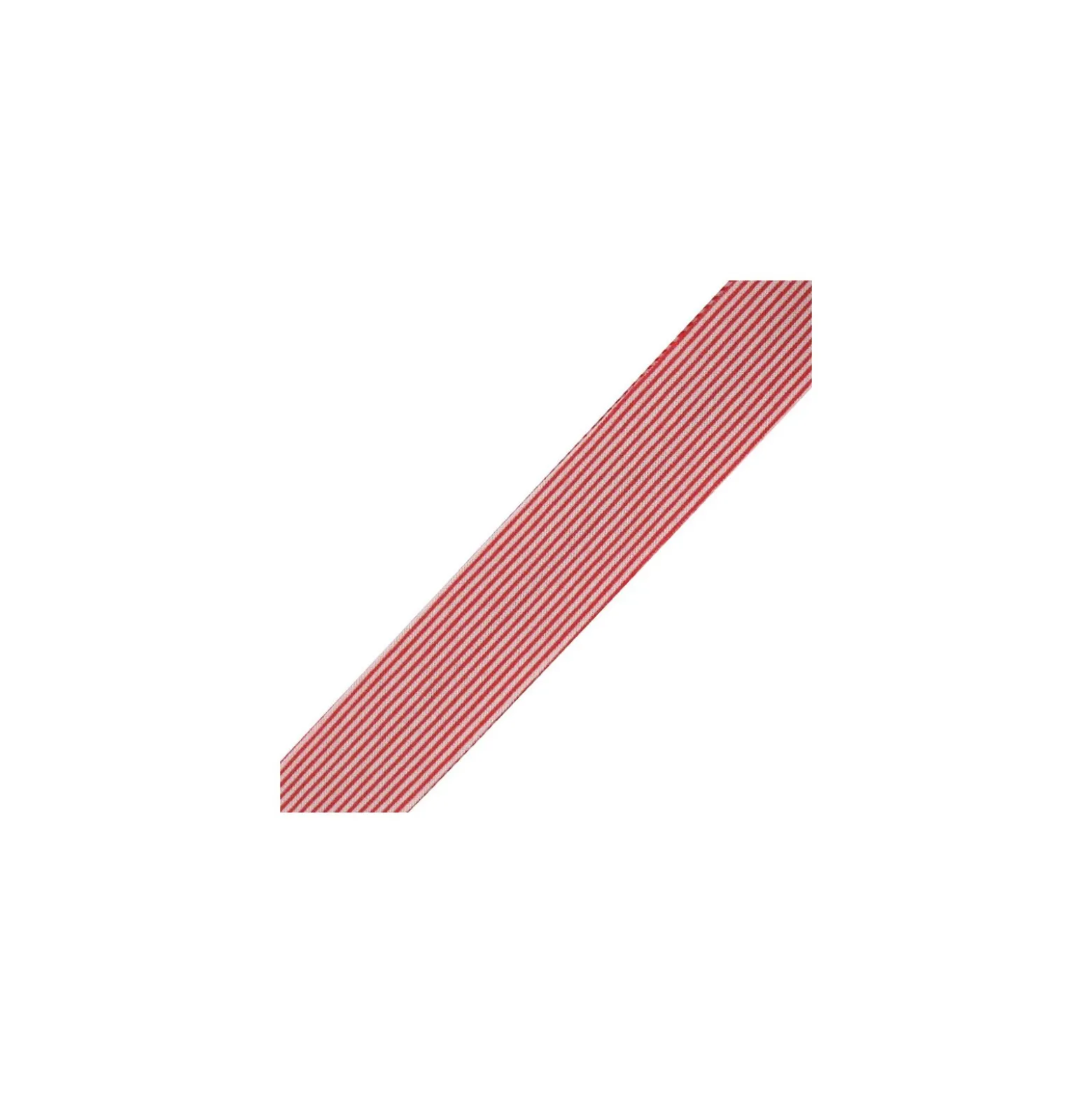 Biais coton rayures horizontales rouge