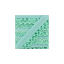 Biais Dentelle Aurora 35mm - Vert d'Eau
