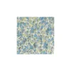Biais fleuri C15 - bleu/écru