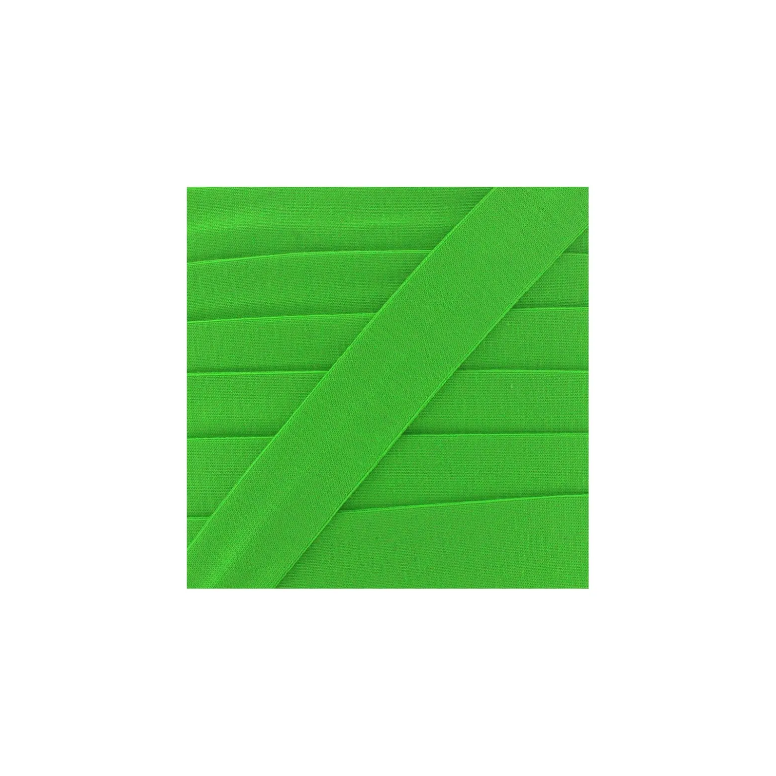 Biais jersey coton uni 20mm - vert