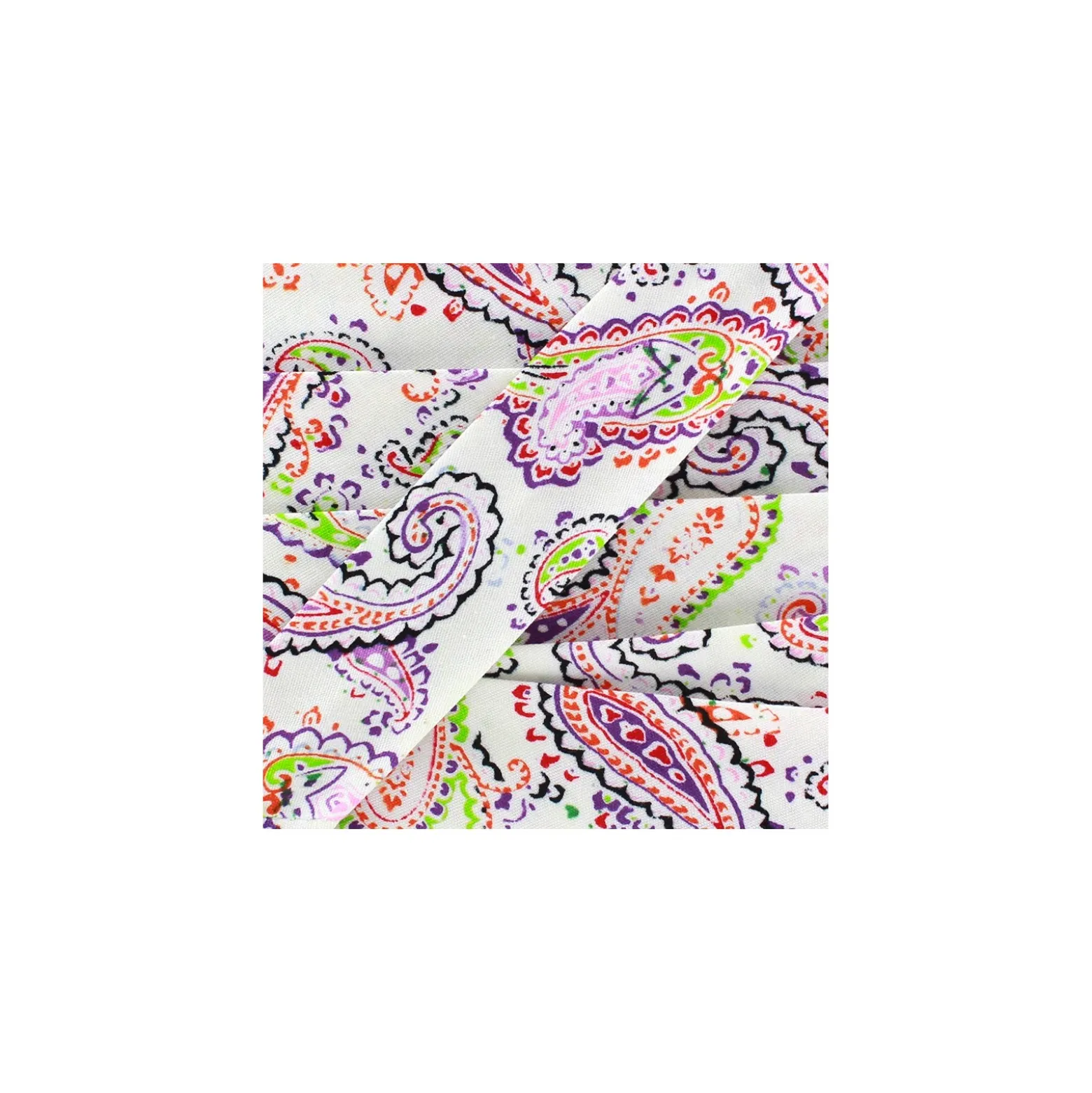Biais Paisley - crème