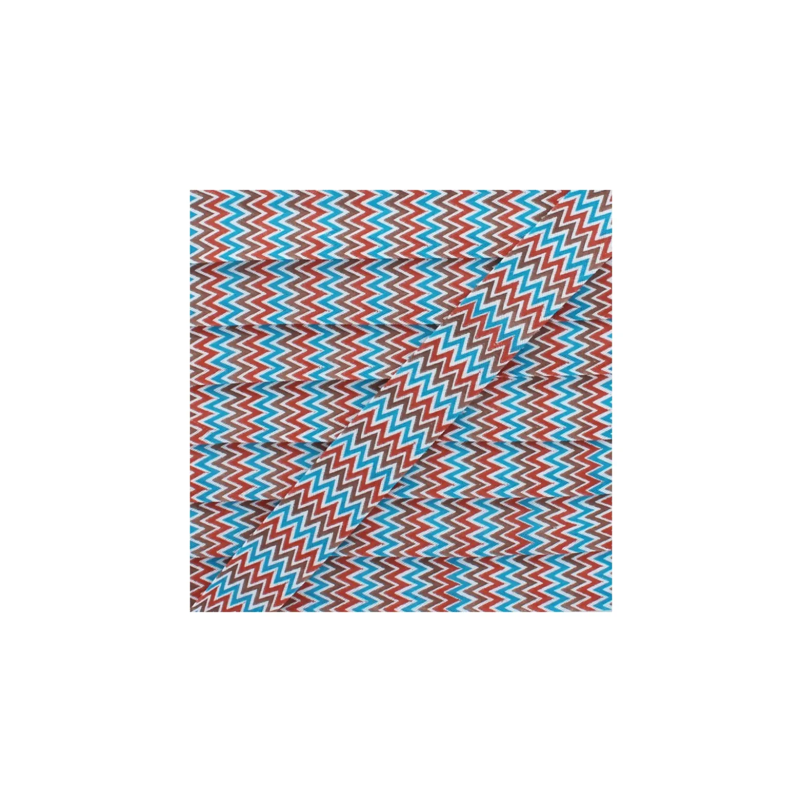 Biais Polycoton Chevron 20 mm - Marron