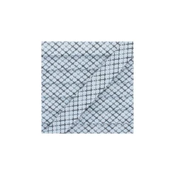 Biais Polycoton Quadri 20 mm - Gris