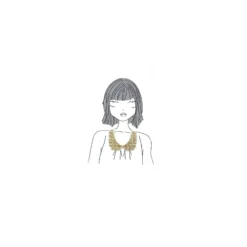♥ Bijoux de col pailleté Romantic - doré ♥