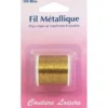 Bobine de fil métallique or - 100m - Couture loisirs