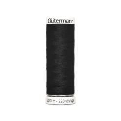 Bobine de Fil pour tout coudre Gutermann 200 m - N°0 Noir