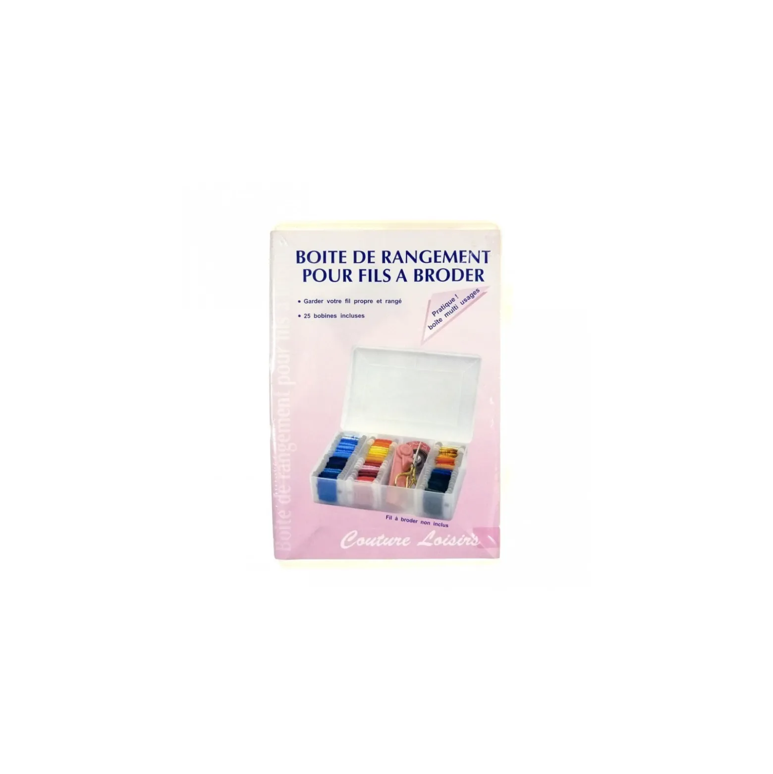 Boite de rangement bobines fils à broder