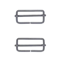 Boucle coulisse Lopa - nickel noir (lot de 2)