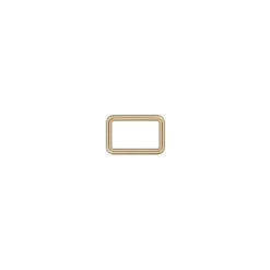 Boucle rectangle acier - doré