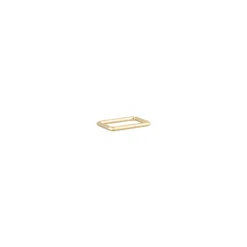 Boucle rectangle acier - doré