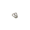 Boucle rectangle métal bronze non soudée (lot de 2)