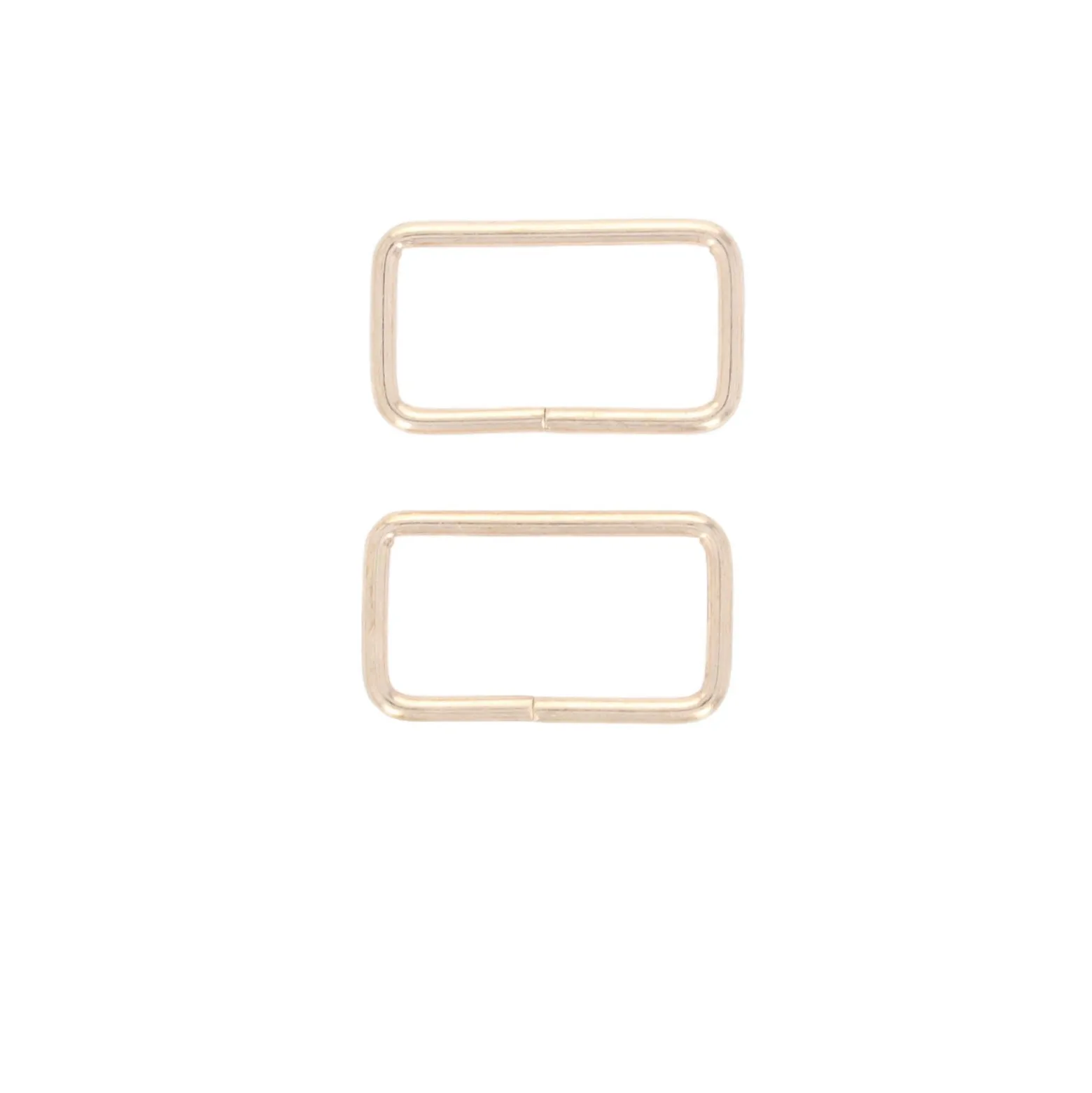 Boucle rectangle métal non soudée Lazo - doré (lot de 2)