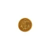 Bouton bois gravé Ancre Marine