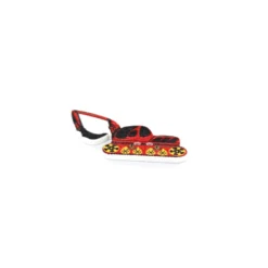 Bouton bois pelleteuse multi rouge