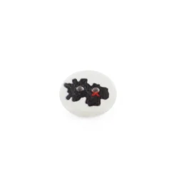 Bouton bois rond imprimé Pirate - Carte